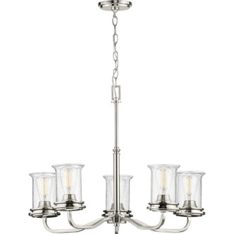 Winslett Five Light Chandelier in Black (54-P400206-031)