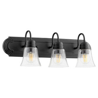 Quorum - 5094-3-269 - Three Light Vanity - 5094 Vanities - Textured Black w/ Clear/Seeded