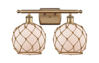 manufacturer_finish:Brushed Brass|manufacturer_glass:White Farmhouse Glass with Brown Rope|light_output:220.00lm|color_temperature:2200K|cri:99