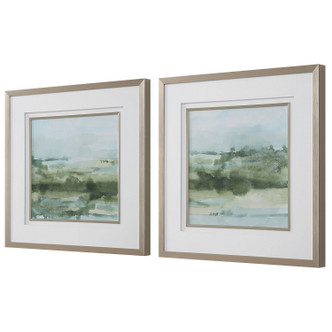 Soft Sage Landscape Prints Set/2