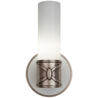 Robert Abbey - D1978 - One Light Wall Sconce - Chase - Dark Antique Nickel w/Polished Cased White Glass Shade Robert Abbey - D1978 - One Light Wall Sconce - Chase - Dark Antique Nickel w/Polished Cased White Glass Shade