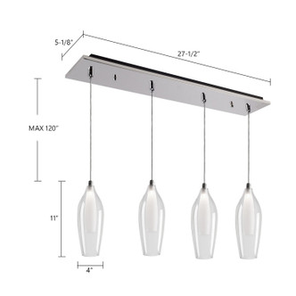 Victoria LED Pendant (MP3004CH-04)