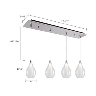 Victoria LED Pendant (MP3005CH-04)