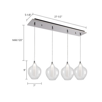 Victoria LED Pendant (MP3007CH-04)