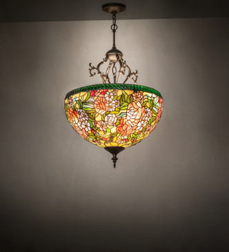 Romance Rose Six Light Semi-Flush Mount (291149)