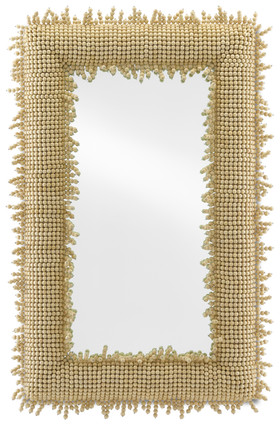 Currey and Company - 1000-0082 - Mirror - Jeanie Collection - Beige/Mirror