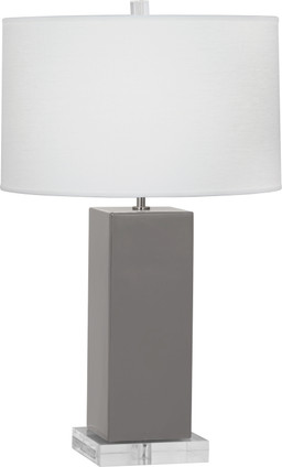 Robert Abbey - ST995 - One Light Table Lamp - Harvey - Smokey Taupe Glazed Ceramic