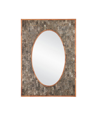 Currey and Company - 1000-0155 - Mirror - Ebba Rectangular Mirror - Natural/Mirror