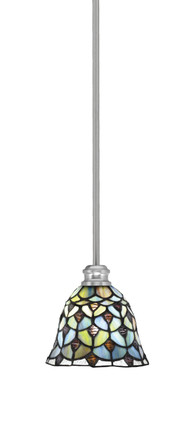 Toltec Lighting - 1151-BN-9965 - One Light Mini Pendant - Edge - Brushed Nickel