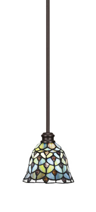 Toltec Lighting - 1151-ES-9965 - One Light Mini Pendant - Edge - Espresso