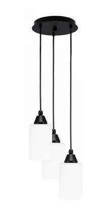 Toltec Lighting - 1816-MB-310 - Three Light Pendalier - Array - Matte Black