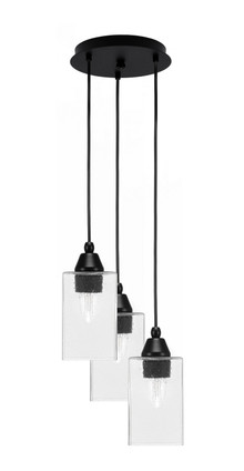 Toltec Lighting - 1816-MB-530 - Three Light Pendalier - Array - Matte Black