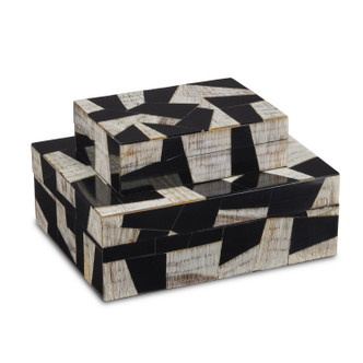 Currey and Company - 1200-0642 - Box Set of 2 - Bindu Collection - Natural/Black/Linen Currey and Company - 1200-0642 - Box Set of 2 - Bindu Collection - Natural/Black/Linen