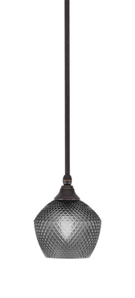 Toltec Lighting - 23-DG-4622 - One Light Mini Pendant - Stem - Dark Granite