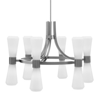 Toltec Lighting - 4806-GP-881 - 12 Light Chandelier - Everleigh - Graphite