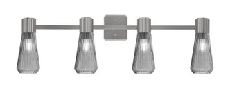 Toltec Lighting - 4824-GP-882 - Four Light Bath Bar - Everleigh - Graphite