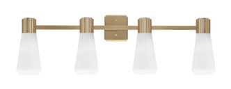 Toltec Lighting - 4824-NAB-881 - Four Light Bath Bar - Everleigh - New Age Brass