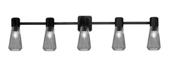 Toltec Lighting - 4825-MB-882 - Five Light Bath Bar - Everleigh - Matte Black