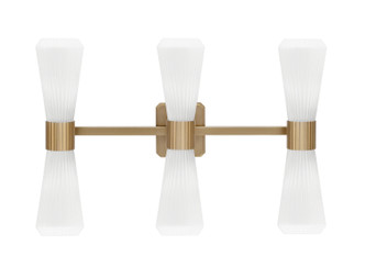 Toltec Lighting - 4826-NAB-881 - Six Light Bath Bar - Everleigh - New Age Brass