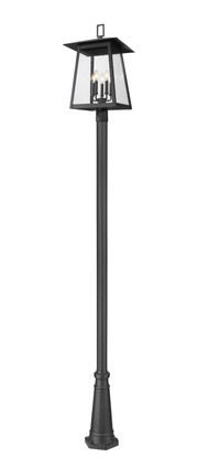 Z-Lite - 5015PHXLR-519P-BK - Five Light Outdoor Post Mounted Fixture - Rainer - Black