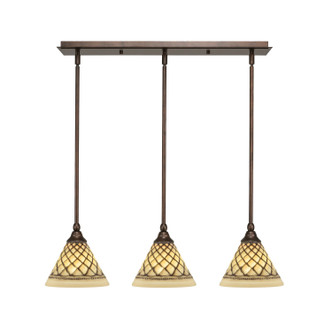 Toltec Lighting - 25-BRZ-7185 - Three Light Multi Light Mini Pendant - Any - Bronze