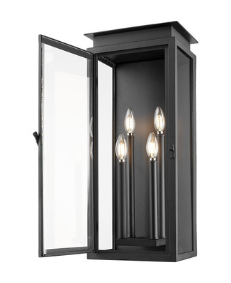 Nova Four Light Outdoor Wall Light (5018B-BK)