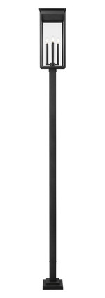 Nova Four Light Outdoor Post Mounted Fixture (5018PHBS-536P-BK)