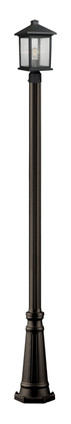 Z-Lite - 531PHMR-519P-ORB - One Light Outdoor Post Mounted Fixture - Portland - Oil Rubbed Bronze