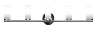 Toltec Lighting - 2815-CH-811B - Five Light Bath Bar - Trinity - Chrome