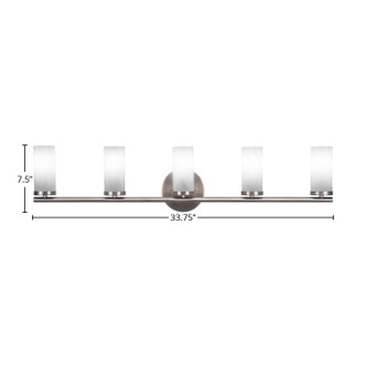Trinity Five Light Bath Bar (2815-GP-811B)