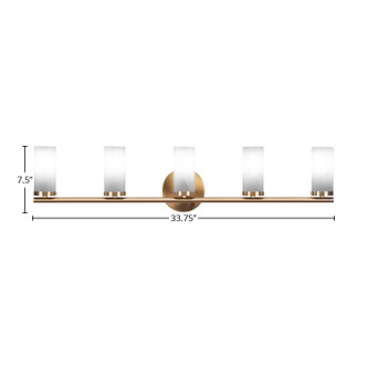 Trinity Five Light Bath Bar (2815-NAB-811B)