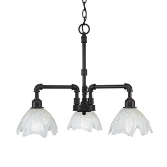 Toltec Lighting - 283-DG-755 - Three Light Chandelier - Vintage - Dark Granite