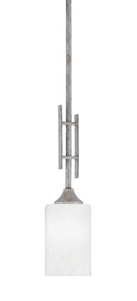 Toltec Lighting - 320-AS-3001 - One Light Mini Pendant - Uptowne - Aged Silver