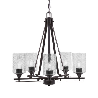 Toltec Lighting - 325-DG-3002 - Five Light Chandelier - Uptowne - Dark Granite