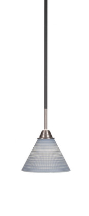 Toltec Lighting - 3401-MBBN-4052 - One Light Mini Pendant - Paramount - Matte Black & Brushed Nickel