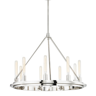 Hudson Valley - 2732-PN - Nine Light Chandelier - Chambers - Polished Nickel