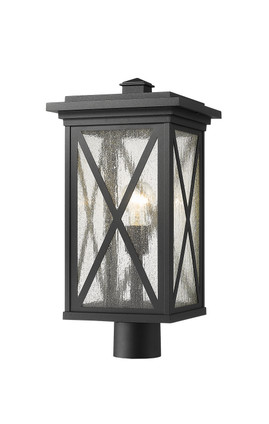 Z-Lite - 583PHBR-BK - One Light Outdoor Post Mount Fixture - Brookside - Black