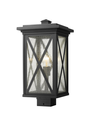 Z-Lite - 583PHBS-BK - One Light Outdoor Post Mount Fixture - Brookside - Black