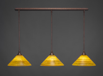 Toltec Lighting - 36-BRZ-444 - Three Light Multi Light Mini Pendant - Any - Bronze