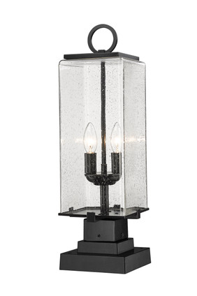 Z-Lite - 592PHMS-SQPM-BK - Two Light Outdoor Pier Mounted Fixture - Sana - Black