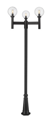 Z-Lite - 599MP3-519P-BK - Three Light Outdoor Post Mounted Fixture - Laurent - Black