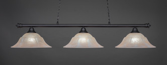 Toltec Lighting - 373-MB-53613 - Three Light Billiard Bar - Oxford - Matte Black