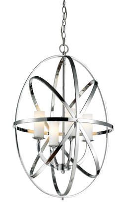 Z-Lite - 6027-4L-CH - Four Light Chandelier - Aranya - Chrome
