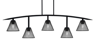 Toltec Lighting - 3745-MB-805-MB - Five Light Bar - Kurve - Matte Black