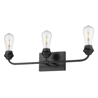 Golden - 2120-BA3 BLK - Three Light Bath Vanity - Ormond - Matte Black