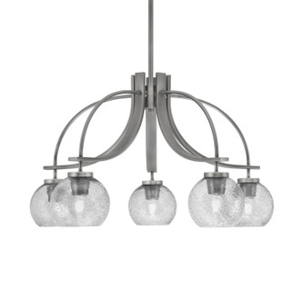 Toltec Lighting - 3925-GP-4102 - Five Light Chandelier - Cavella - Graphite