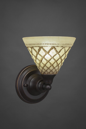 Toltec Lighting - 40-DG-7185 - One Light Wall Sconce - Any - Dark Granite