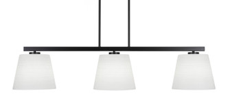 Toltec Lighting - 4523-MB-4081 - Three Light Island Pendant - Atlas - Matte Black