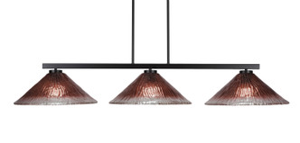 Toltec Lighting - 4523-MB-716 - Three Light Island Pendant - Atlas - Matte Black