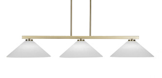 Toltec Lighting - 4523-NAB-4011 - Three Light Island Pendant - Atlas - New Age Brass
